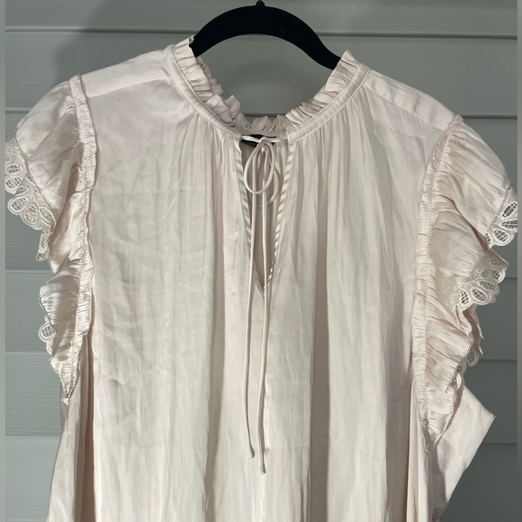 Current Air for Anthropologie Flutter Sleeve Top Size 2X - Picture 3 of 8